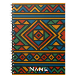 Ndebele Afrikanskt Tryckt Journal Anteckningsbok