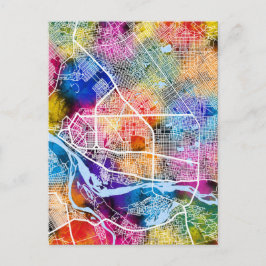 N'Djamena Chad City Karta Vykort