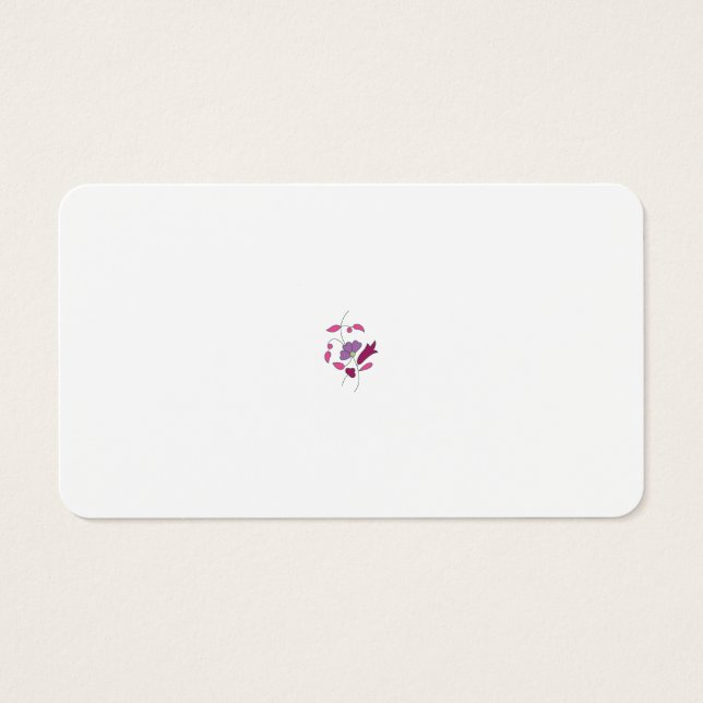 Ndrrmc Stil, Soft Lila, Jazzberry Sylt Visitkort (Framsidan)