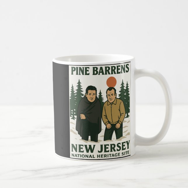 Ne Barrens New Jersey Graphic Design  Kaffemugg (Höger)
