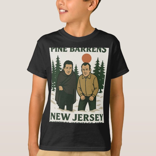 Ne Barrens New Jersey Graphic Design  T Shirt (Framsida)