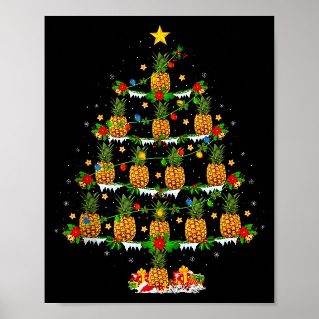 Ne Christmas Tree Lights Funny Ne Xmas Tank Top  Poster (Framsidan)