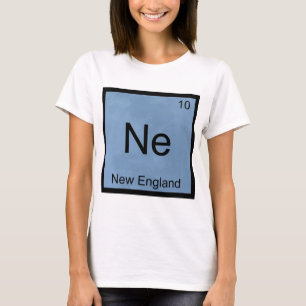 Ne - New England Rolig Kemiskt Element Symbol T T-shirt