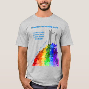 Ne nya höjder i Autismservice, man & flicka T Shirt