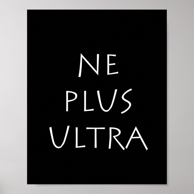 Ne Plus Ultra Poster (Framsidan)