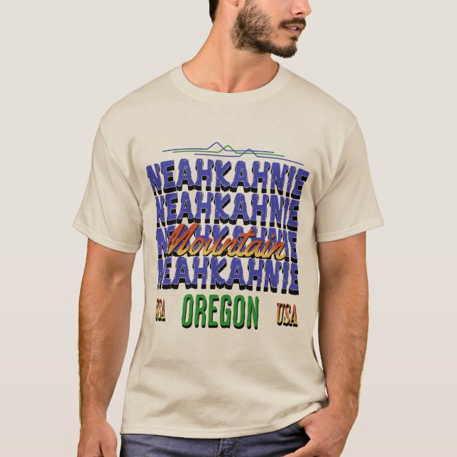 Neahkahnie Mountain, Oregon T Shirt (Framsida)