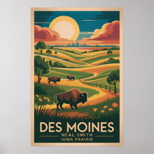 Neal Smith Refuge Vintage Iowa Affisch