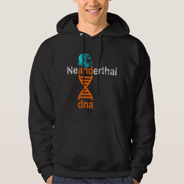 Neandertal-DNA-dubbelhelix genetisk Hoodie (Framsida)