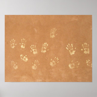 Neandertaler i Kalk Poster