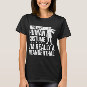 Neanderthal Grottman Dna Woman Skull T Shirt