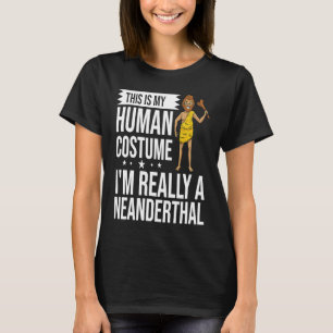 Neanderthal Grottman Dna Woman Skull T Shirt