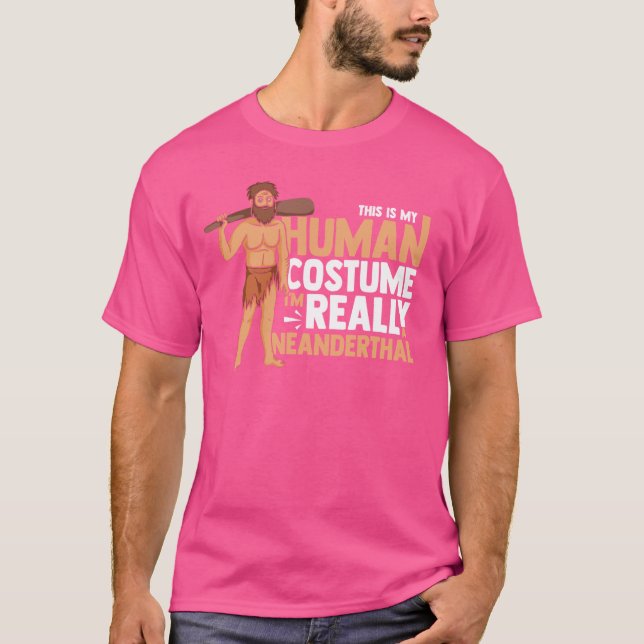 Neanderthal Man DNA Eurasian Primate Dokumentary T Shirt (Framsida)