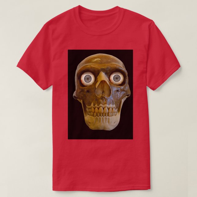 Neanderthal med blå öga t shirt (Design framsida)