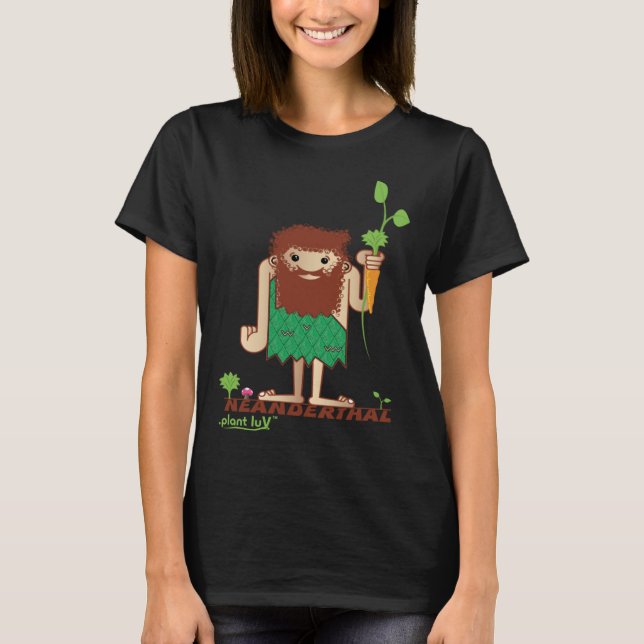 NEANDERTHAL   STONE AGED PALEOLITHIC CAVEMAN T SHIRT (Framsida)