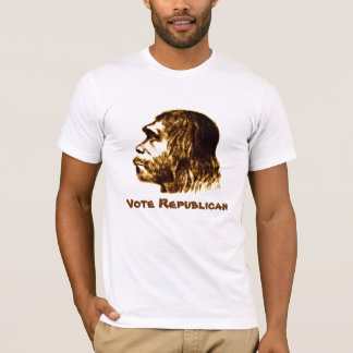 Neanderthalen "röstar den republikanska" skjortan t-shirt
