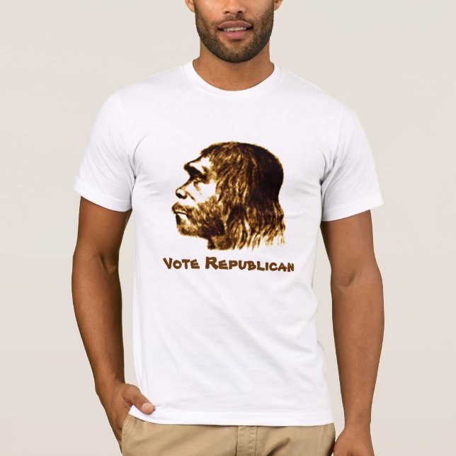 Neanderthalen "röstar den republikanska" skjortan tee (Framsida)