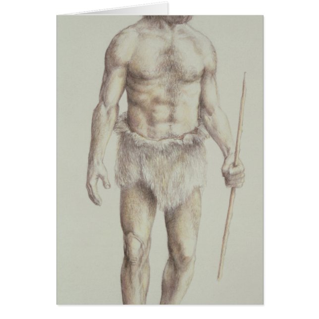 Neanderthalman Hälsningskort (Framsidan)