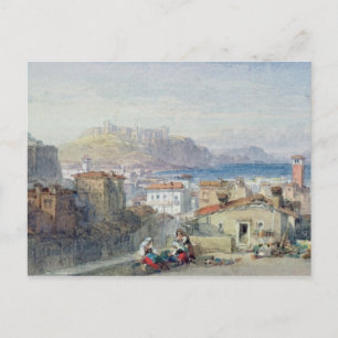 Neapel, 1800-talet; vattenfärg; vykort