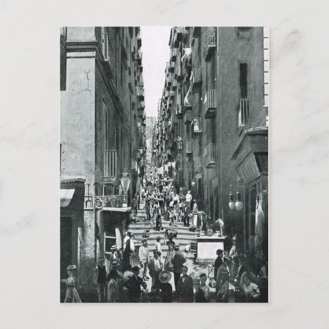 Neapel, 1908, Gradoni di Chiala Vykort (Framsida)