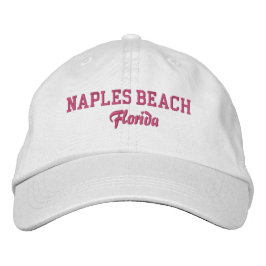 Neapel Beach Florida Embroized Baseball Hat Broderad Keps