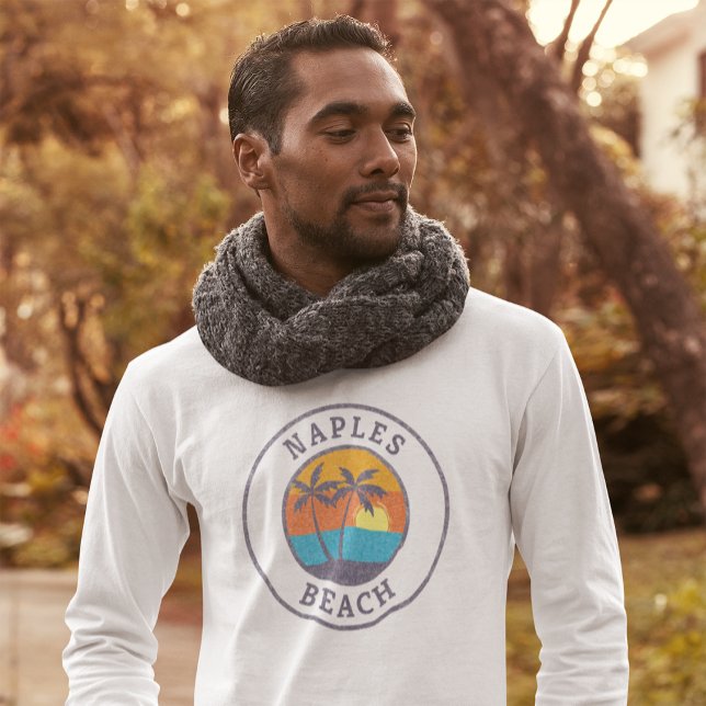 Neapel Beach, Florida Faded Classic Stil T Shirt (Skapare uppladdad)