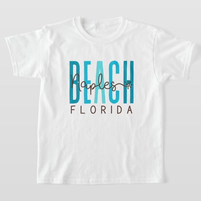 Neapel Beach Florida (Ocean) T Shirt (Laydown)