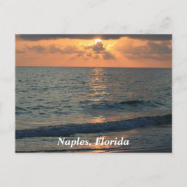 Neapel Beach, Florida Sunset Vykort