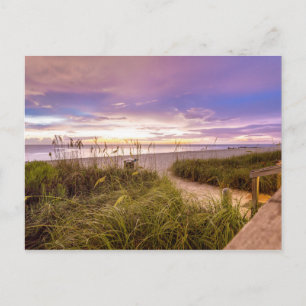 Neapel Beach Shore and Lugn Ocean Florida Vykort