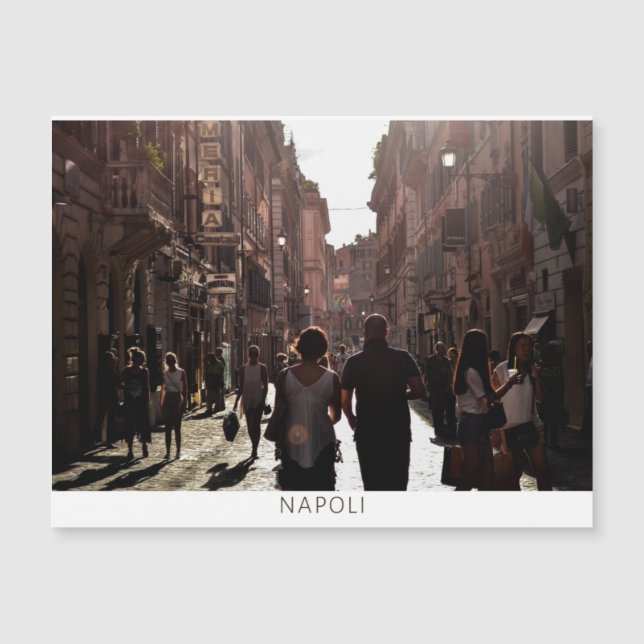 Neapel Byggnader (Napoli) Magnetisk Kort (Framsida)