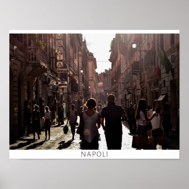 Neapel Byggnader (Napoli) Poster (Framsidan)
