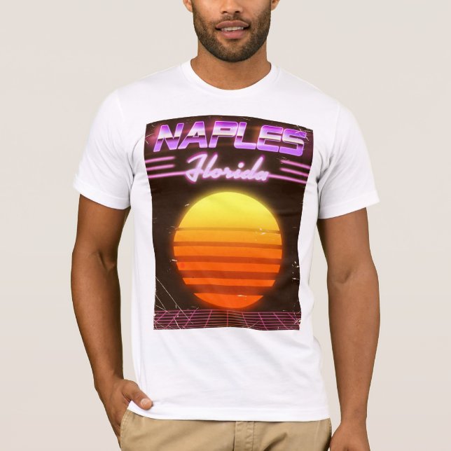 Neapel Florida 1980-talets reseaffisch Tee (Framsida)