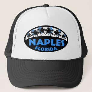 Neapel Florida black blue handflatan Truckerkeps