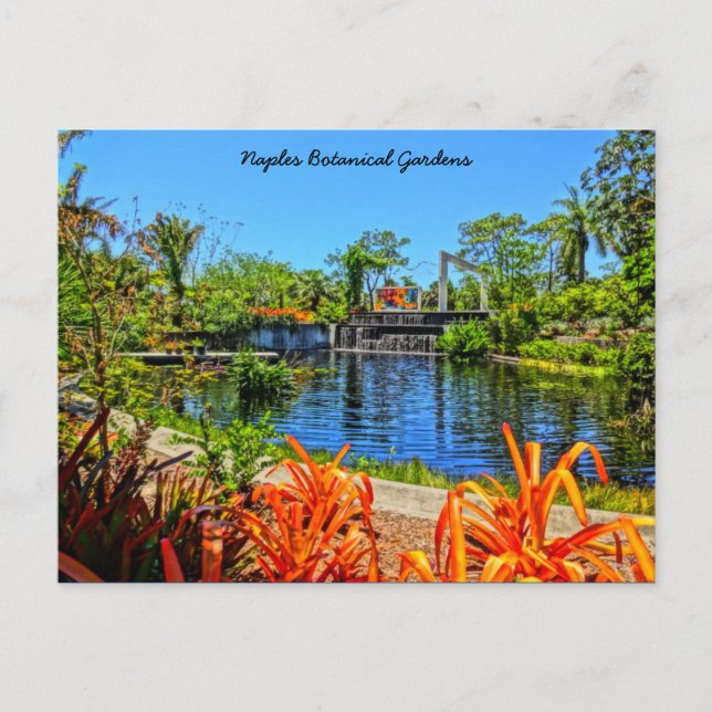 Neapel Florida Botanical Garden - Mosaic Wall Vykort (Framsida)