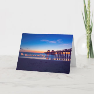 Neapel, Florida Sunset by the Neapel Pier Blank Kort