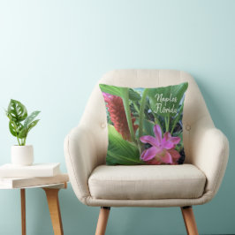 Neapel Florida Tropical Flowers Kudde