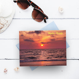 Neapel, Florida Tropical Sunset Postcard Vykort