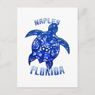 Neapel Florida Vacation Tribal Turtle Vykort