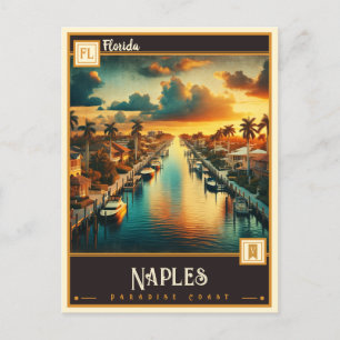Neapel, Florida VINTAGE Vykort