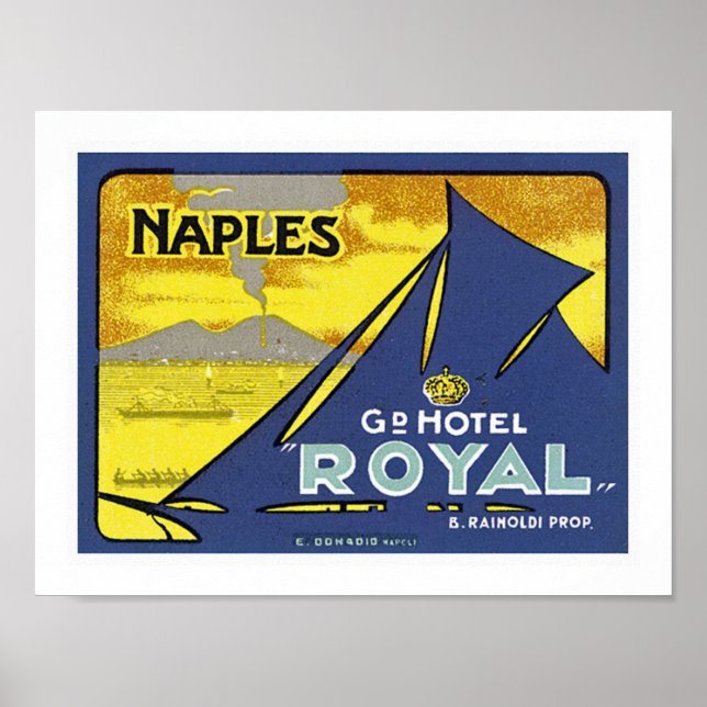 Neapel Grand Royal Hotel Poster (Framsidan)