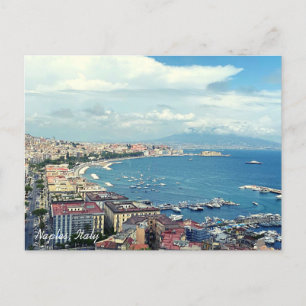 Neapel Italien Kustlinje Foto Vykort