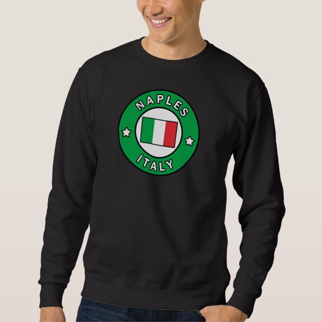 Neapel-Italien Lång Ärmad Tröja (Framsida)