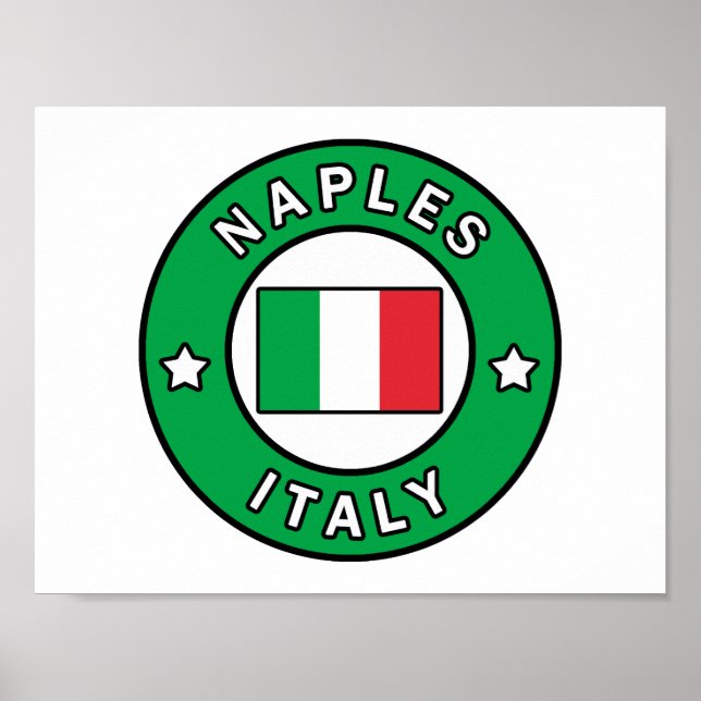 Neapel-Italien Poster (Framsidan)