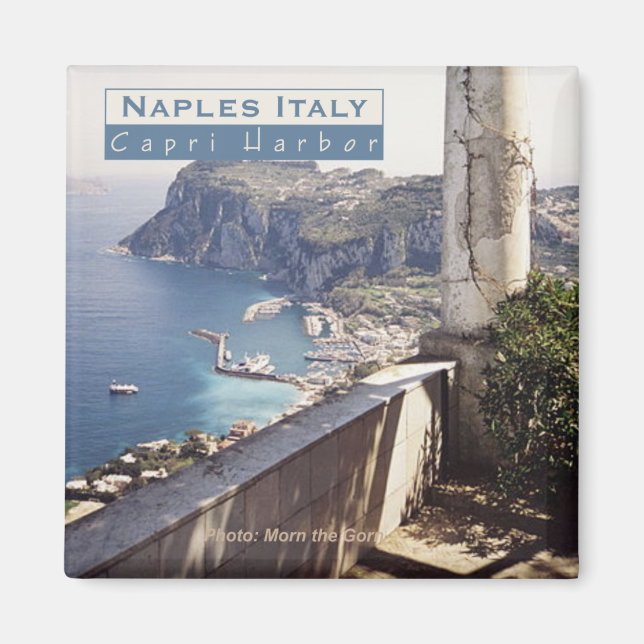 Neapel Italien Travel Photo Souvenir Fridge Magnet (Framsidan)