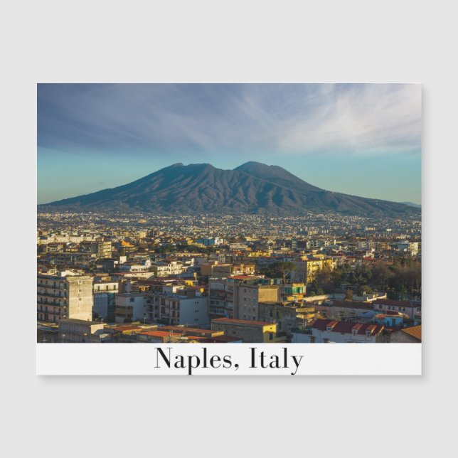 Neapel, magnetkort för Italien (Framsida)