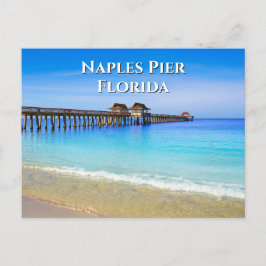 Neapel Pier Florida Blue Ocean Postcard Vykort