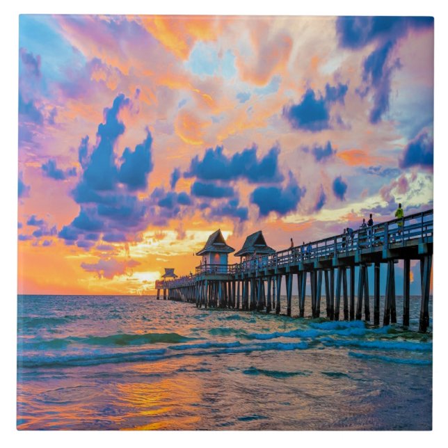 Neapel Pier, Florida Kakelplatta (Framsidan)