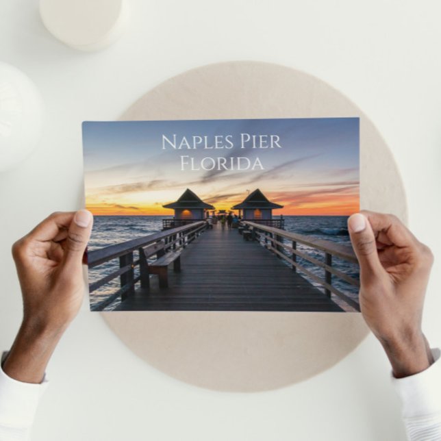 Neapel Pier Florida-vykort Vykort (Skapare uppladdad)
