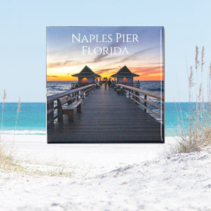 Neapel Pier i Florida-Noveltyn Magnet