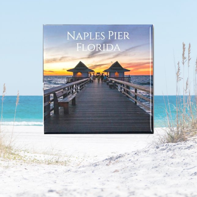 Neapel Pier i Florida-Noveltyn Magnet (Skapare uppladdad)