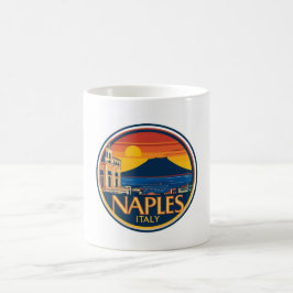 Neapel Skyline 1 Kaffemugg